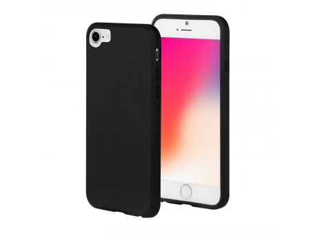 Handy Hülle iPhone™ 6/6s/7/8/SE(2020/2022) Black Series Soft Case TPU Silikon mit Mikrofaser Innenseite matt schwarz