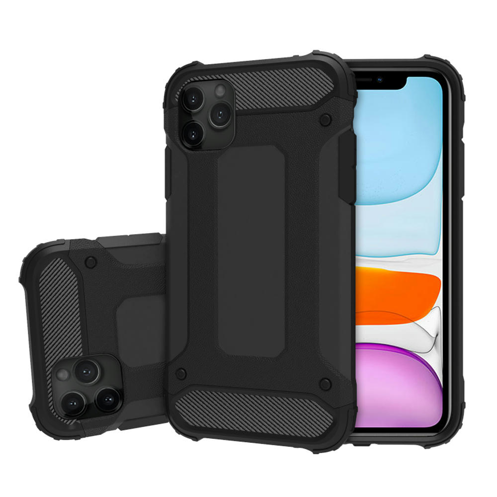 Handy Hülle iPhone™ 12/12 pro Elephant Rugged Case PC Plastic/TPU Silicone schwarz