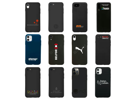 Handy Hülle iPhone™ 12 pro max Monkey Soft Slim Case TPU Silikon matt schwarz