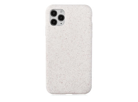 Handy Hülle kompostierbar iPhone™ 12/12 pro Turtle Eco Soft Case PLA + Bambus creme weiss