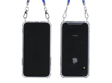 Handykette Handy Hülle iPhone™ Xr Parrot Necklace Case TPU/PC transparent mit Kordel