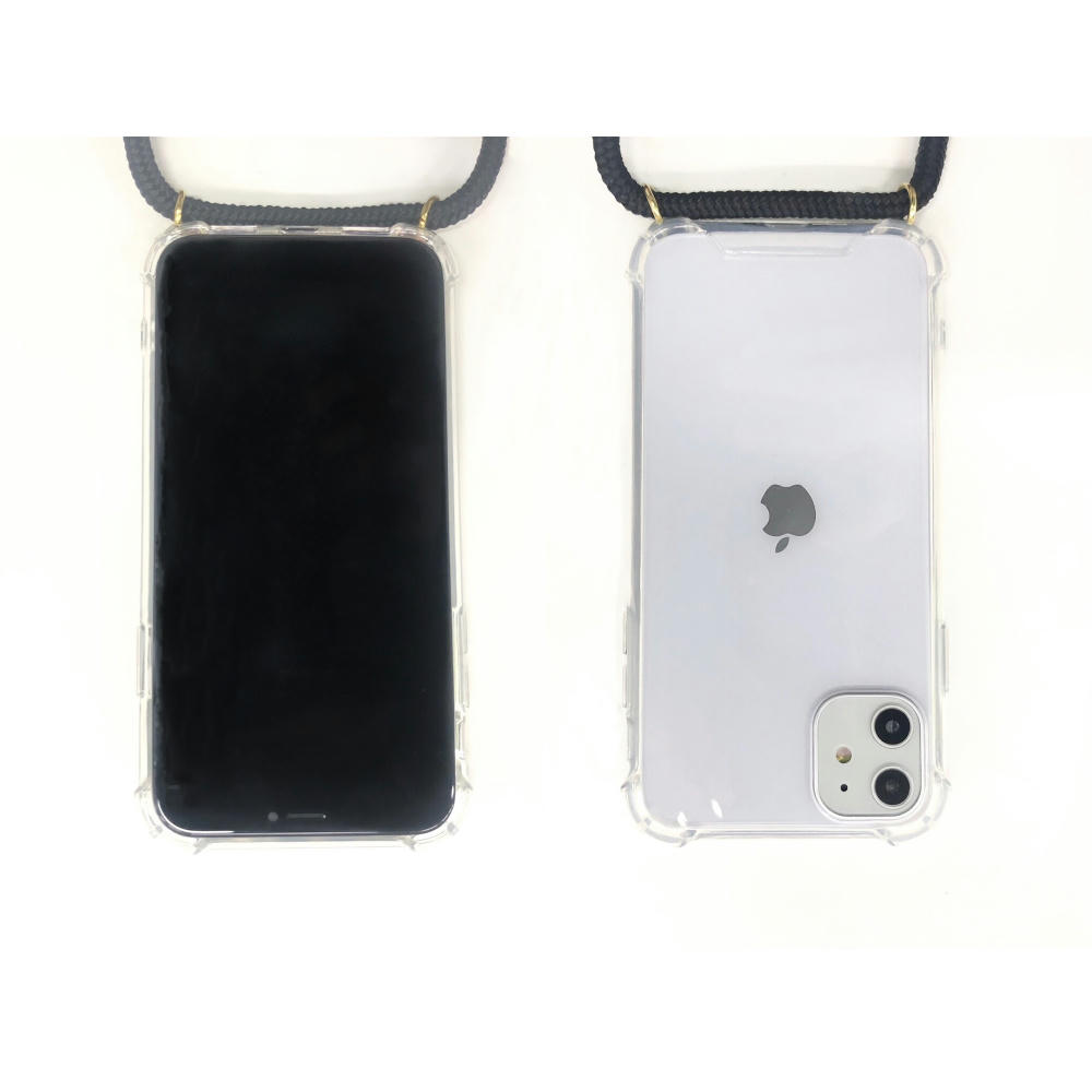 Handykette Handy Hülle iPhone™ 11 Parrot Necklace Case TPU/PC transparent mit Kordel