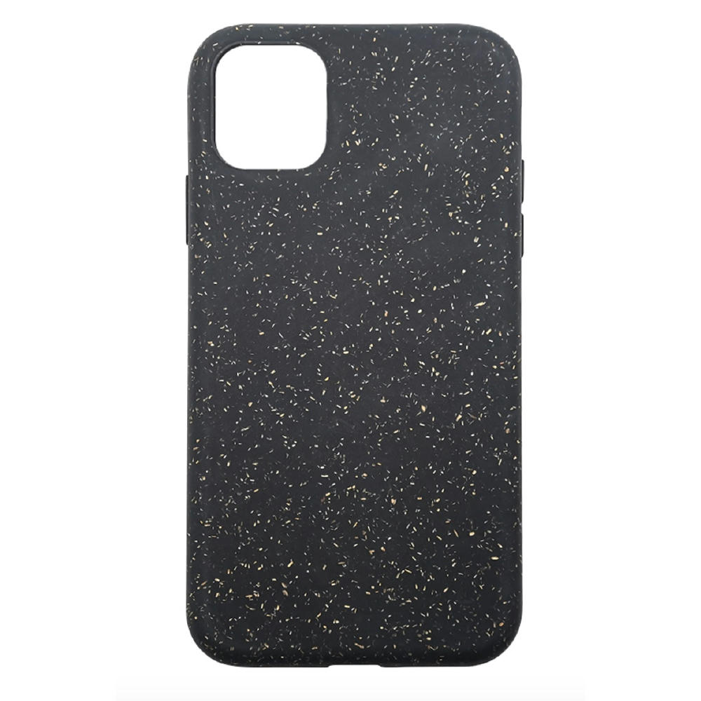 Nachhaltige Handyhülle inkl. Sammlung 1kg Ozeanplastik iPhone™ 14 plus Turtle Eco Soft Case PLA + Bambus schwarz