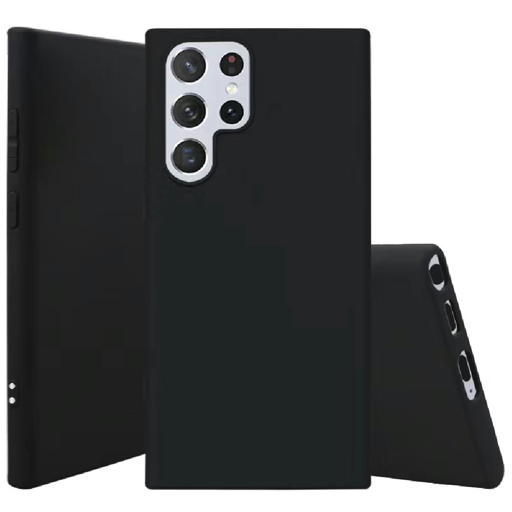 Handy Hülle Galaxy™ S22 ultra Monkey Soft Slim Case TPU Silikon matt schwarz