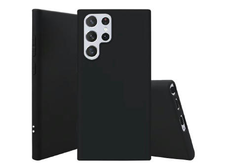 Handy Hülle Galaxy™ S22 ultra Monkey Soft Slim Case TPU Silikon matt schwarz