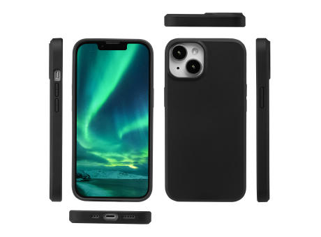 Handy Hülle iPhone™ 15 Black Series Soft Case TPU Silikon mit Mikrofaser Innenseite matt schwarz