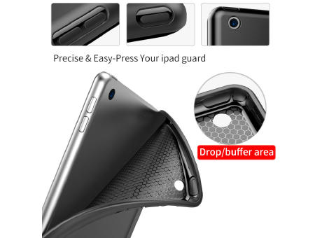 Tablet Hülle iPad™ Air4/5 10.9 (2020/2022) PU/TPU Back Cover Fold.it Case matt schwarz