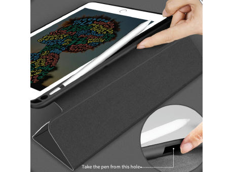 Tablet Hülle iPad™ Pro 11 (2021/2022) mit Apple Pencil™ HalterungPC/TPU Back Cover Fold.it Case schwarz