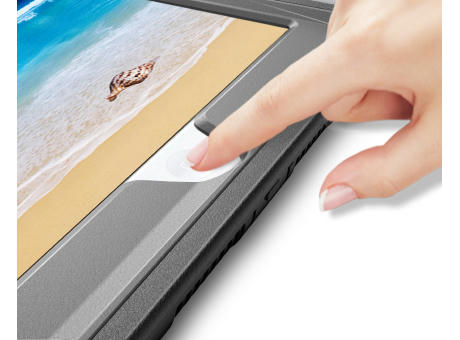 Tablet Hülle iPad™ 10.2 (7/8 Generation 2019/2020)/Pro 10.5/Air 10.5 Protect.it Tough Case mit Handschlaufe schwarz