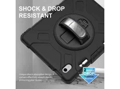 Tablet Hülle Galaxy™ Tab A8 10.5(2021) Protect.it Rugged Case mit Handschlaufe schwarz