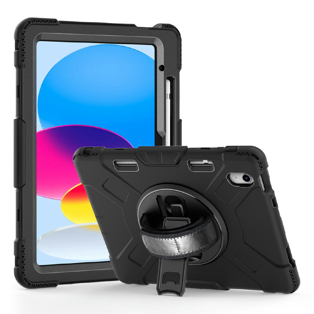 Tablet Hülle iPad™ 9.7 (5/6 Generation (2017/2018) Protect.it Rugged Case mit Handschlaufe schwarz