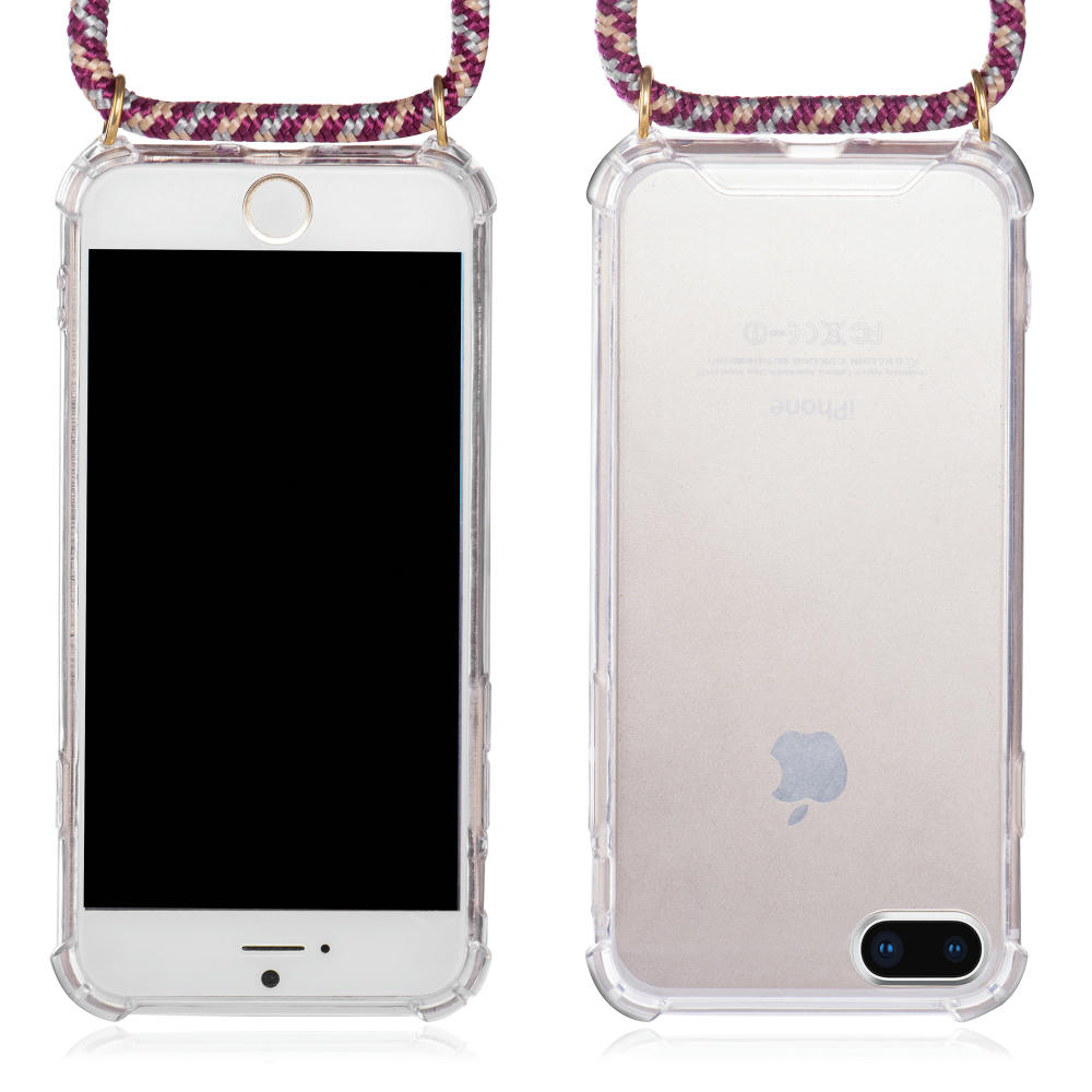 Handykette Handy Hülle Galaxy™ S24+ Parrot Necklace Case TPU/PC transparent mit Kordel