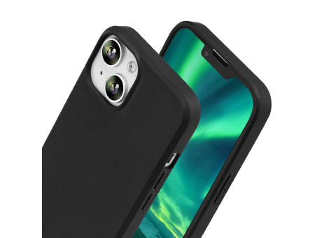 Handy Hülle iPhone™ 14 Black Series Soft Case TPU Silikon mit Mikrofaser Innenseite matt schwarz