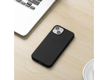 Handy Hülle iPhone™ 14 Black Series Soft Case TPU Silikon mit Mikrofaser Innenseite matt schwarz