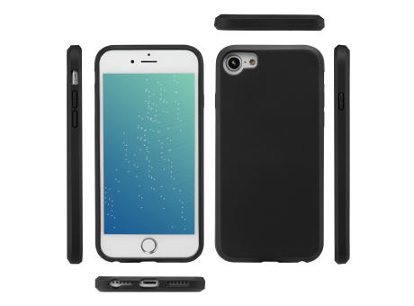 Handy Hülle iPhone™ 6/6s/7/8/SE(2020/2022) Black Series Soft Case TPU Silikon mit Mikrofaser Innenseite matt schwarz