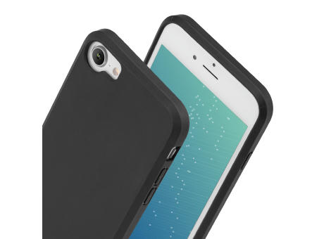 Handy Hülle iPhone™ 6/6s/7/8/SE(2020/2022) Black Series Soft Case TPU Silikon mit Mikrofaser Innenseite matt schwarz