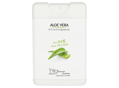 Erfrischungsspray 93 % Aloe Vera in 16 ml Spray Card