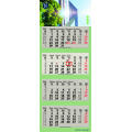 4-Monats Faltkalender "Quatrus-Light Plus Green"