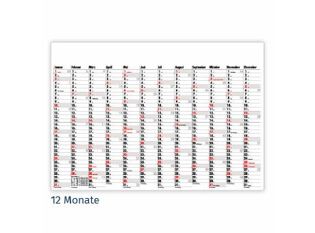 Wandplaner (Time, Data, Memory und Tiempo)