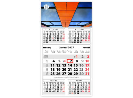 5-Monats DIN A3 Kalender "Five"