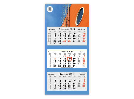 3-Monats Faltkalender "Tres-Light Plus"