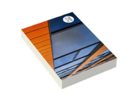 Haftnotizen mit Umschlag 50 x 70 mm, 4-farbig bedruckt