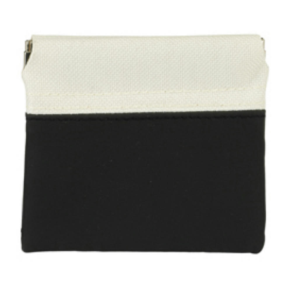 MONEDERO POLIPIEL CLIBACK BICOLOR NEGRO