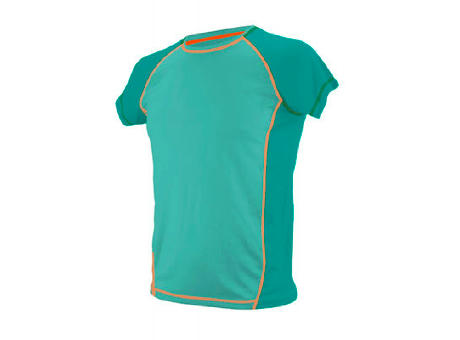 CAMISETA DLAYER ADULTO VERDE / NARANJA FLUOR M