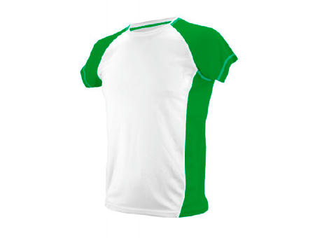 CAMISETA DLAYER ADULTO BLANCA / VERDE M