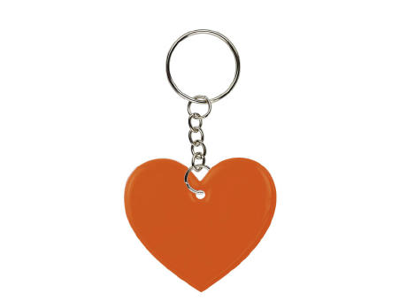 LLAVERO FRIZY CORAZON NARANJA
