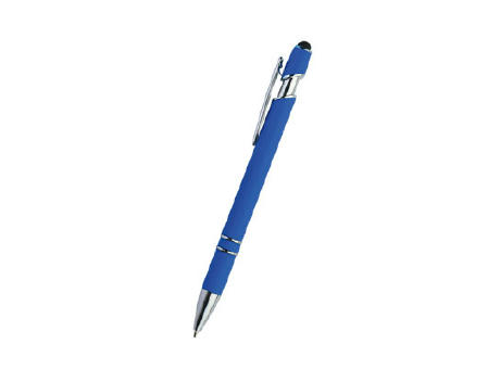 BOLÍGRAFO PLASTICO GARLIK AZUL ROYAL ACABADO GOMOSO