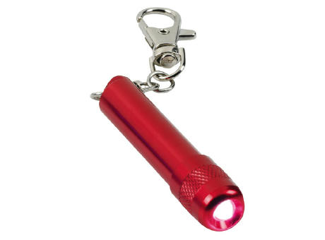LLAVERO-LINTERNA ALUMINIO HOOK ROJA