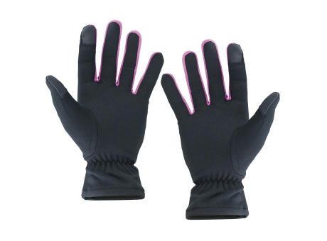 GUANTE RUNNING LAVA NEGRO FUCSIA