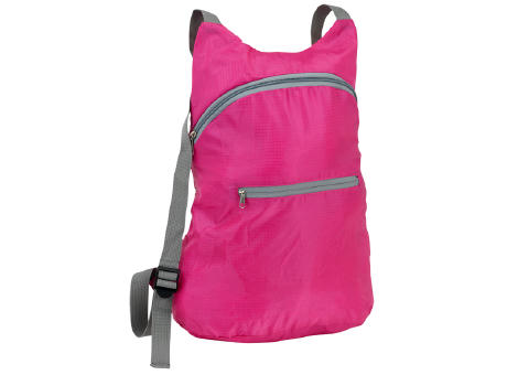 MOCHILA POLIESTER PLEXI FUCSIA
