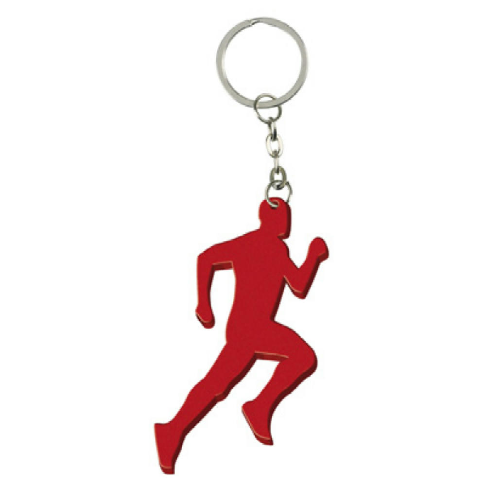 LLAVERO ALUMINIO RUNNING ROJO