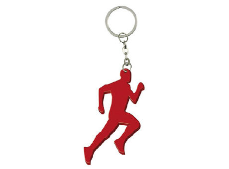 LLAVERO ALUMINIO RUNNING ROJO