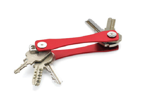 LLAVERO ALUMINIO SMARTY ROJO