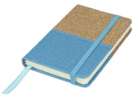 NOTE BOOK A6 TENDER AZUL COMBINADO CORCHO