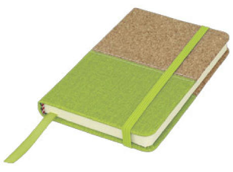 NOTE BOOK A6 TENDER VERDE COMBINADO CORCHO