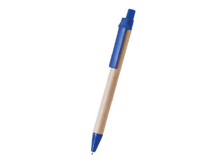 BOLIGRAFO CARTÓN RECICLADO TOKOS AZUL