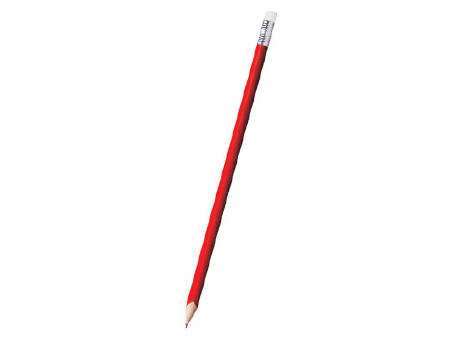 LAPIZ TRIANGULAR MADERA CON GOMA TRIFER ROJO