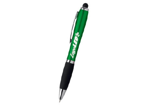 BOLIGRAFO PLASTICO LOGOLED VERDE