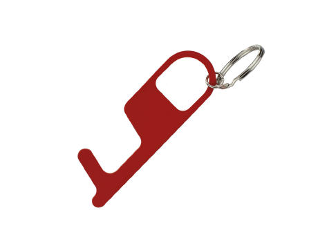LLAVERO ZUPPA NO TOCAR METAL ROJO