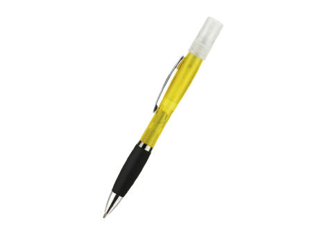 BOLIGRAFO KUMAR TRANSPARENTE CON SPRAY AMARILLO