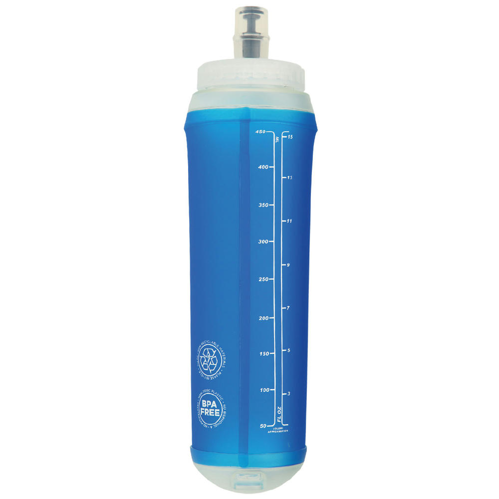 Botella De Agua Plegable 500 Ml: Sin BPA, Con Clip Para Colgar. Ideal Para Deportes, Senderismo, Ciclismo O Camping. Reutilizable Y Lavable.