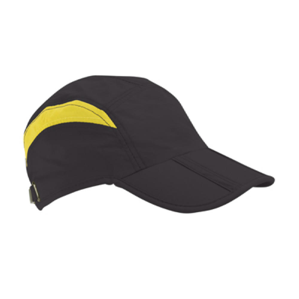 GORRA MICROFIBRA KABUKI NEGRO/AMARILLO