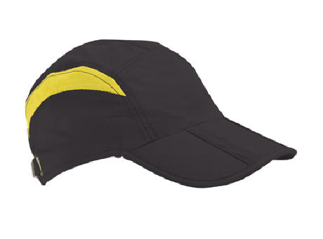 GORRA MICROFIBRA KABUKI NEGRO/AMARILLO