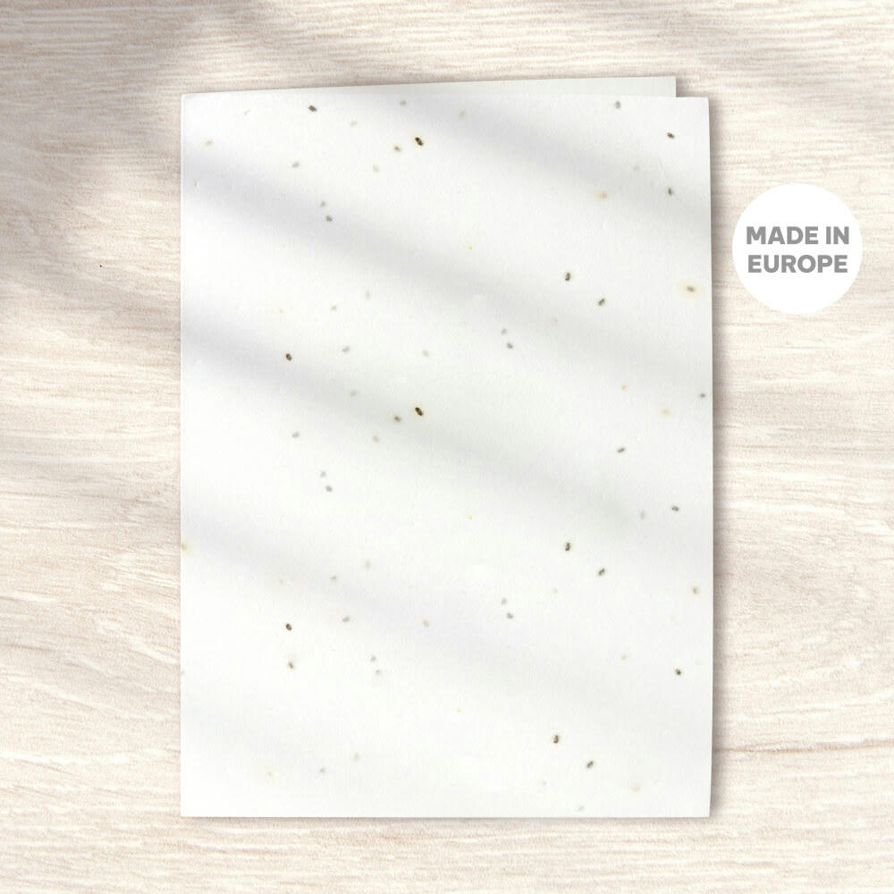 TARJETA DOBLE GERMINA 200GR 1 CARA FSC 100%