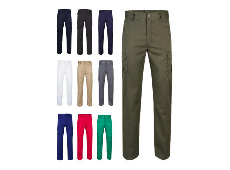 VL LUGH. Multi-Pocket-Stretchhose (240 g/m²) aus Baumwolle (46 %), EME (38 %) und Polyester (16 %)