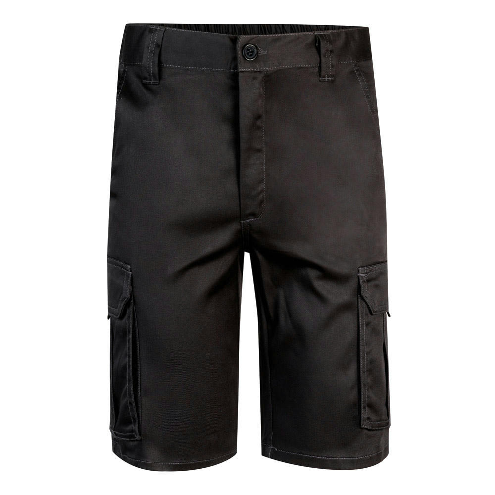 VL HEBE. Stretch-Bermudashorts mit mehreren Taschen (240 g/m²), aus Baumwolle (46 %), EME (38 %) und Polyester (16 %)